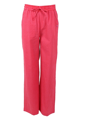 Flotte pink og rød stribede bukser fra Danefæ